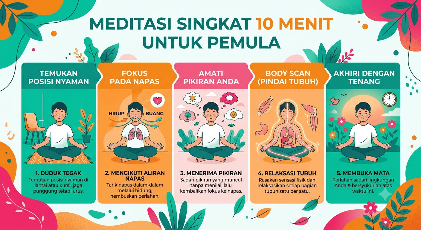 Meditasi Singkat 10 Menit untuk Pemula